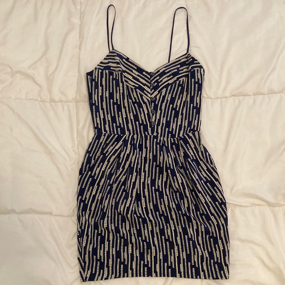 New!! Super Rare!! Myne 100% Silk Mini Dress Size 2